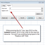 Excel Search and Replace